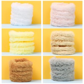 Yuzhiye Craft Mall, Set of 6 Colors, 0.8 inches (20 mm) Diameter, Fluffy, Color Mall, Mall Doll, Craft Mall, Craft Material, Wire Art, Handmade, Handmade