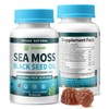 Vegan Ashwagandha Sea Moss Gummies - Black Seed Oil, Vitamin
