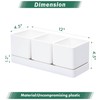 D'vine Dev Herb Garden Planter Set, Plastic Plant Pots with