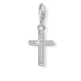 Thomas Sabo Women Charm Pendant Cross Charm Club 925 Sterling Silver 0049-051-14