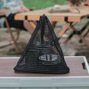Camping Dry Net, Durable Triangle Hanging Bag with Hook, Camping