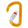 Petzl M39A SL NEW Sm'D Ultra-Light Asymmetrical Carabiner, Screw-Lock, Yellow