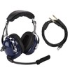General Aviation Headset, GA Dual Plug Pilot Headphone 3.5mm Plug