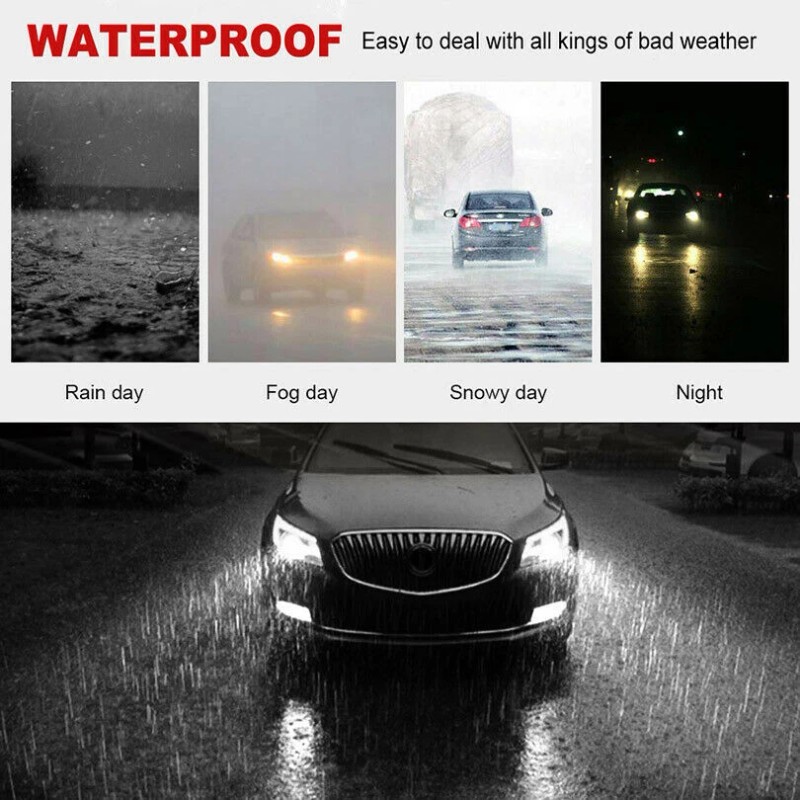 SHENKENUO 4 Sides H11 LED Headlight High or Low Beam