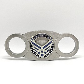 US Air Force Cigar Cutter, Self-Sharpening Double Guillotine Blades Cutters for Cigars in Gift Box by Cigar Cutters by Jim (AFC 4)