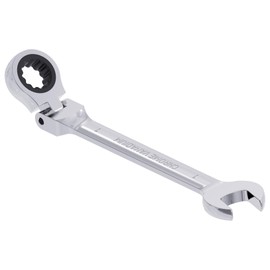 Skweawert 1 Inch Flex-Head Ratcheting Combination Wrench SAE 72 Teeth 12 Point Ratchet Box Ended and Open End Spanner Tools, Flexible Head Gear Wrench, Heat-Treated CR-V