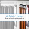 Belt Hanger for Closet Max 42 Belts, Sturdy Wood Belt