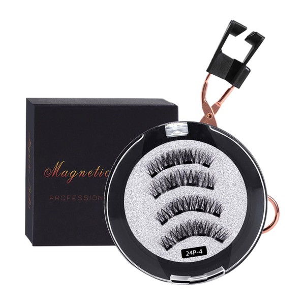 AIXXCUVQ Magnetic Suction False Eyelashes For Eye-catching Effect Transparent Soft