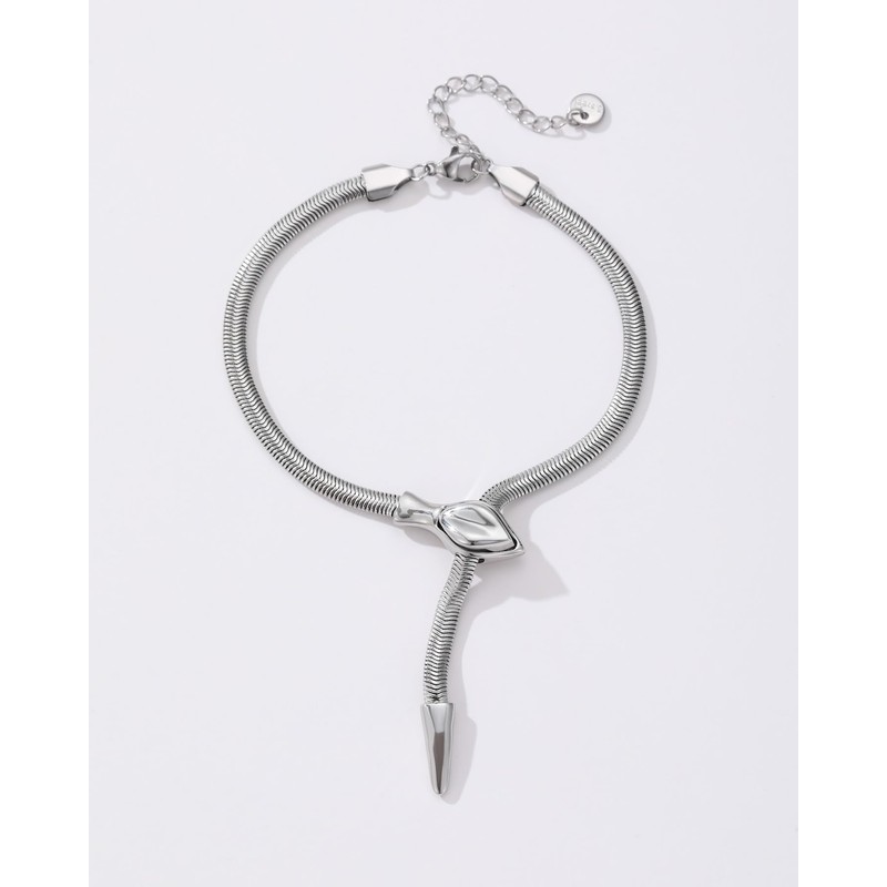 UOOANUO 14K Gold Plated Stainless Steel Snake Bracelet for Women