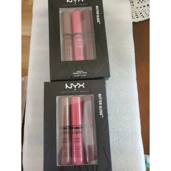 NYX Professional Butter Gloss Creamy Lip Set BLGSET10 2 box