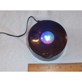 LIGHTED BASE TO DISPLAY CRYSTAL OR GLASS FIGURINES & COLLECTIBLES -AC OR BATTERY