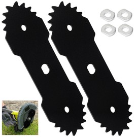 ZHONGXIA Heat Treatment 2 Set 7.5" Long Edger Blade Compatible with S-cotts ED70012S Electric Lawn Edger with Wear Indicator