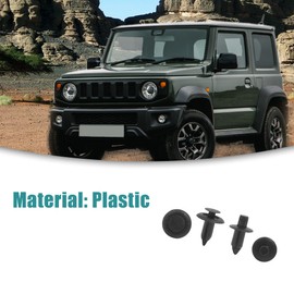 ACROPIX 20pcs Plastic Drive Rivet Flap Bumper Push Clip 6mm 7mm Hole for Suzuki Black