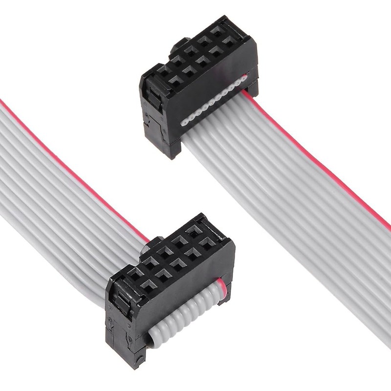 TA-VIGOR 10 Pins IDC Flat Ribbon Cable, 30cm 2.54mm Pitch,