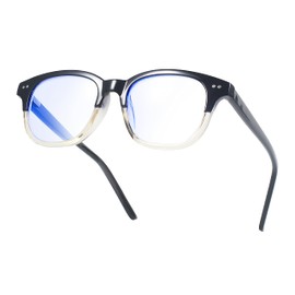 Bhigh Fashion ladies reading glasses anti-blue light reading glasses men's computer game ultra-light reading glasses A2232 (C1, 3, diopters)