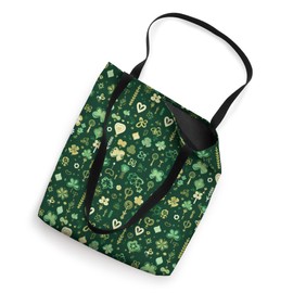 Hearths Clovers Shamrocks Irish Pattern Green Irish Pride Tote Bag