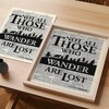 LOTR Wall Decor, Home Office Decor, Gift for Tolkien Book