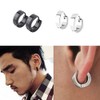 Yesallwas Earrings for Men Women,Stainless Steel Round Hoop Dot Earrings