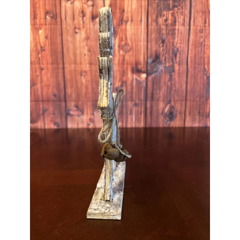 Bright Ideas Christmas Deer Reindeer Wood Flat Standing Holiday Decoration