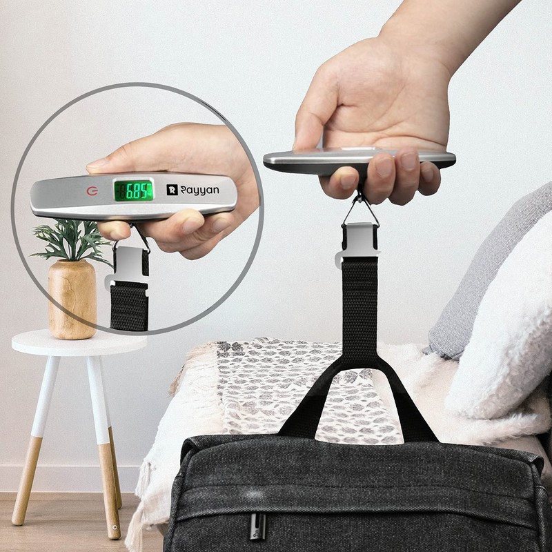 Rayyan Portable Digital Scale Suitcase Scale Hanging Scales Luggage Weighing