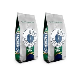 Caffè Borbone Whole Bean Coffee, Medium-Dark Roast DEK Blend, Decaffeinated Italian Coffee, 2.2 lb Bag (Pack of 2)