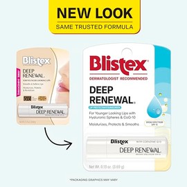 Blistex SPF 15 Protector Labial de Renovación Profunda, para labios de aspecto más joven, 0.13 onzas