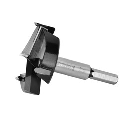 Mollom (64mm|2-1/2") Triple Flute Forstner Drill Bit for Woodworking with 3-Cutter YG8 Carbide Tipped of 2.0mm,Hinge Cutter Tool Kits for Hard Soft Wood, Plastic, Plywood