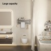 VOLPONE Bathroom Towel Rack with Double Towel Bar Foldable Towel