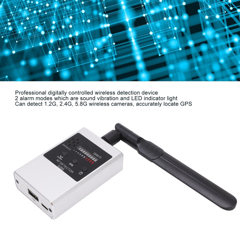 Camera Detector 300MHz To 2700MHz Sound Vibration LED Indicator RF