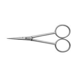 nippes Solingen Professional embroidery scissors made of nickel-plated steel, 10 cm, scissors with straight tip and straight straws, suitable for embroidery, crafts and sewing, quality from Solingen