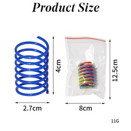 RSYHVG 24 Pcs Cats Spring Toys Colorful Spring Cat Toy BPA-free Plastic Coil Spiral Springs Pet Interactive Toys for Cat Kitten Pets Novelty Gift