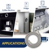 10ft Ice Maker Water Line Stainless Steel Braided – Flexible