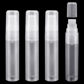 KALIONE 4 Pack Paint Pens 15 mm White Empty Acrylic Permanent Marker Clear Acrylic Paint Marker Pens Fine Point Refillable Marker Pen for Wood Ceramic Metallic Graffiti Paper Drawing