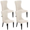 Buenanir Wingback Chair Cover Jacquard Wingback Dining Chair Covers Stretch