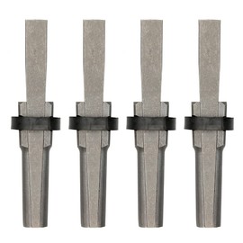 Rock Splitting Wedges, Heavy Stone Wedges, Iron Chisel and Rock Separation Tools. These Wedge and Feathers Tools Would Work on Our Massive Limestone and Granite(4Pcs)