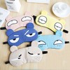 Pastel character sleeping mask blackout Blindfold Character Yellow 3ea