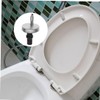 2 PCS Toilet Seat Hinge Fixings, Quick Release Toilet Seat