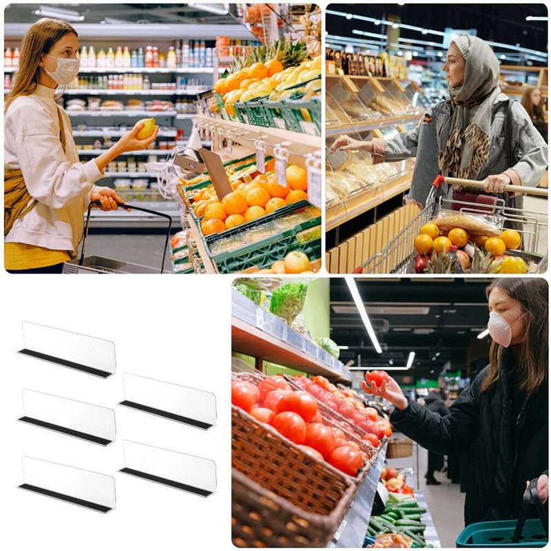 ABOOFAN L-Shaped Divider Board Storage Plastic Magnetic Shelf Divider L-Shaped