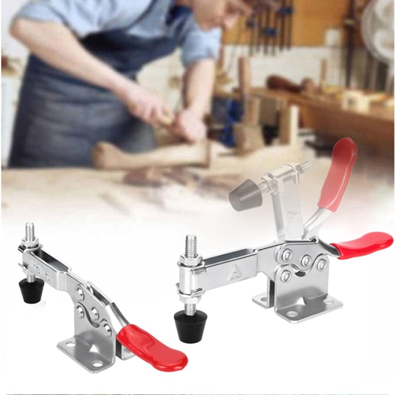 Chfine 10 Pack Toggle Clamps, Hold Down Clamp 220Lbs Holding