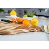 Lipper International Acacia Herringbone Rounded Edge Cutting and Serving Board