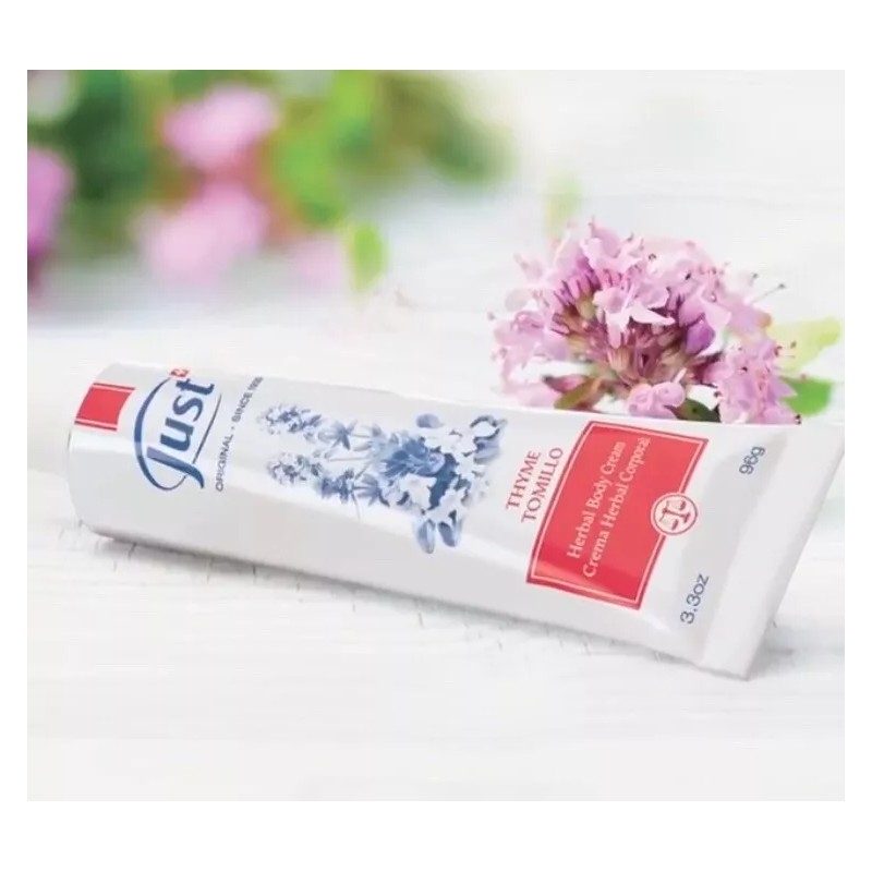 Swiss JUST Crema Herbal Corporal Tomillo Herbal Body Cream Thyme