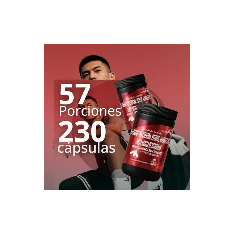 IsaaQuim Multivitamínico para Hombre con L-Carnitina y Creatina