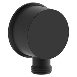 Derengge SA-0045-MT Round Handheld Shower Wall Supply Elbow, Wall-Mount Hose Connector, without Shower Head and Hose, Matte Black Finished