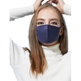 LOOKA | Protective Fashion Air Mask | Washable and Reusable | Comfortable | Logo Navy (Medium)