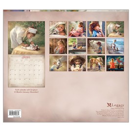 Legacy Publishing Group 2026 Wall Calendar 12-Month Schedule Organizer 12 x 13 Inch Paper With Brass Grommet Little Lessons in Love