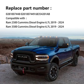 Diesel PM Particulate Matter Sensor Compatible with Ram 2500 3500 6.7L L6 Diesel 2019 2020 2021 2022 2023 2024 Replaces# 0281007448 0281007449 68354201AB
