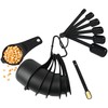 Viwehots Measuring Cups and Spoons Set Set 15, Dry Plastic