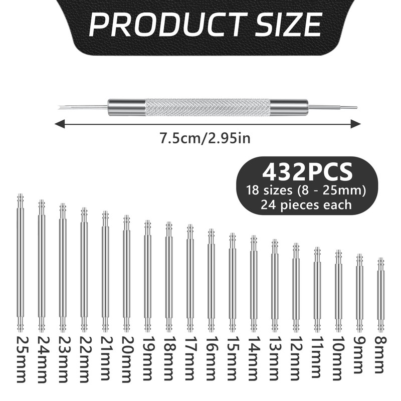 Watch Strap Link Pins Spring Pins, Watch Strap Pins Spring