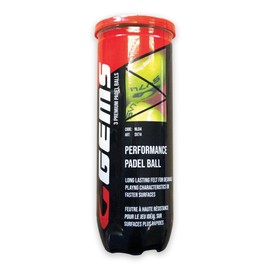 GEMS NL04-TUBO Padel Balls x3 Yellow