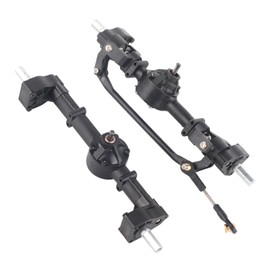 RC Front Rear Axle Gear Box, Plastic and Metal Front Rear Axle Gear Box,RC Car Upgrade Parts for WPL C14~C44 B14-B24 RC Car